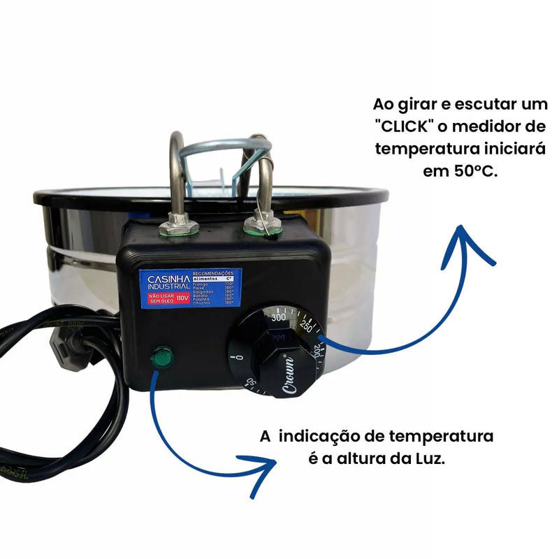 Fritadeira industrial elétrica 3.5L - Expresso G