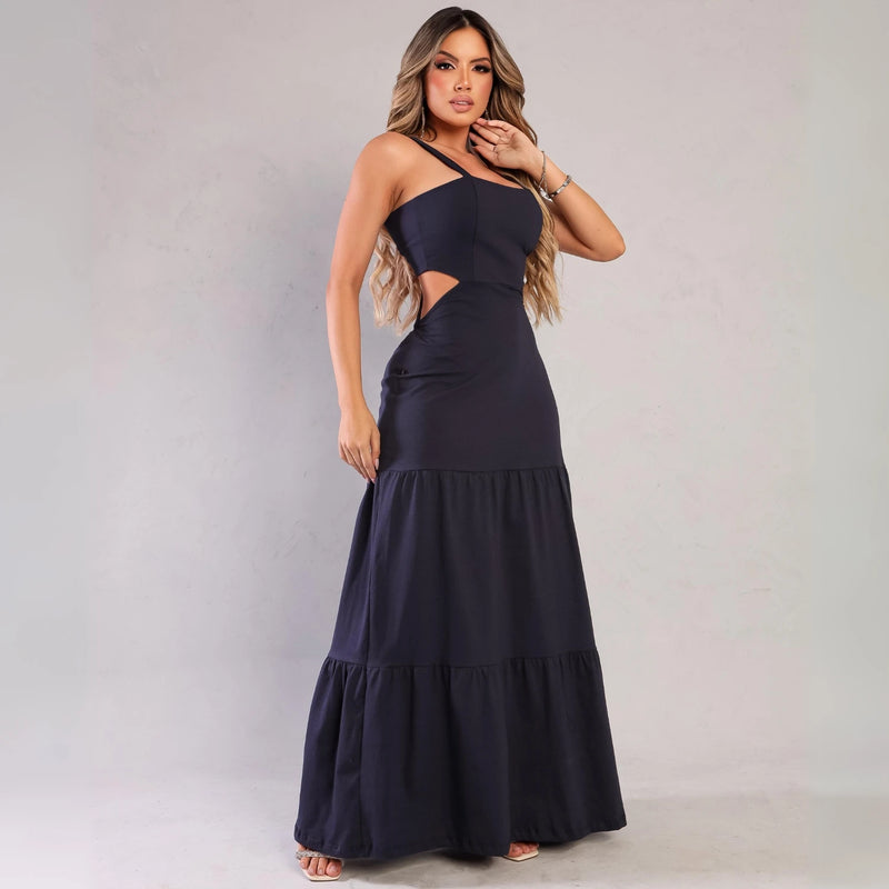 Vestido Longo Backless Glam: O Toque de Sofisticação Que Você Merece!