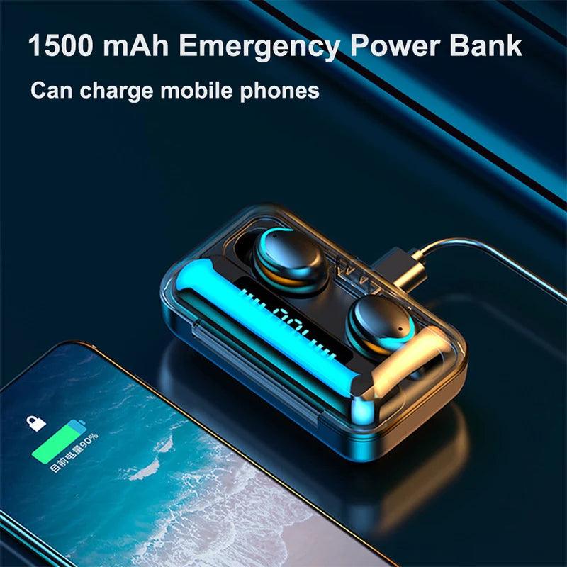 Fone De Ouvido Sem Fio Display Led Power Bank - Expresso G