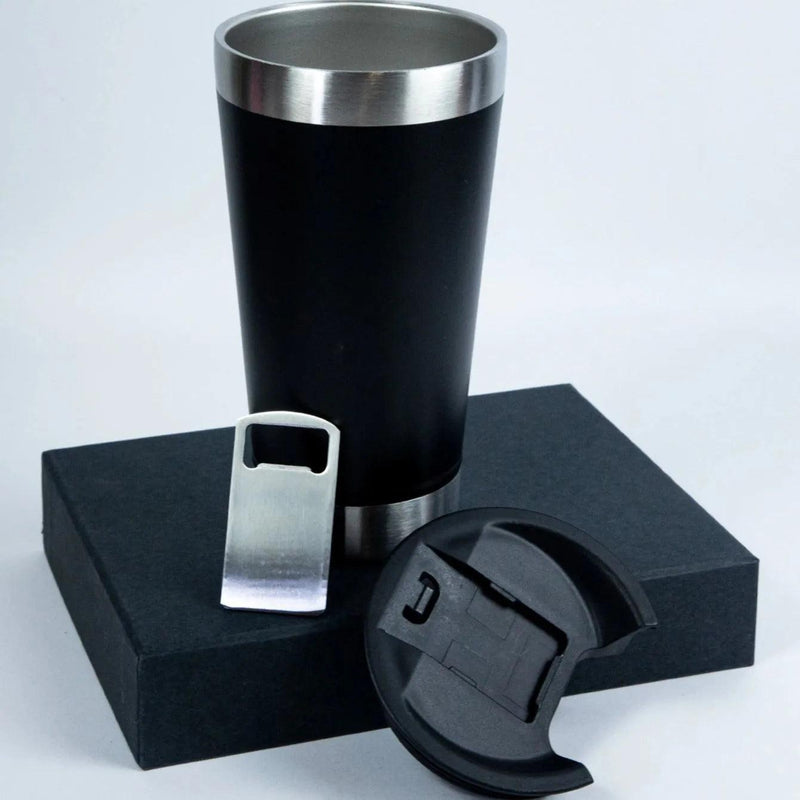 Copo térmico 473ml com abridor inox - Expresso G