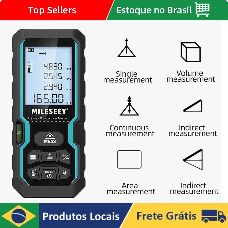 Fita métrica laser 40m 60m 80m 100m telêmetro laser ip54 - Expresso G